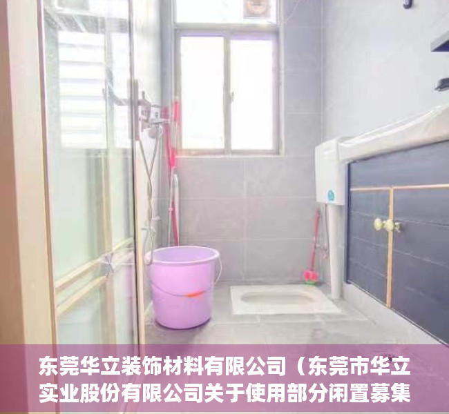 东莞华立装饰材料有限公司（东莞市华立实业股份有限公司关于使用部分闲置募集资金购买理财产品的公告）