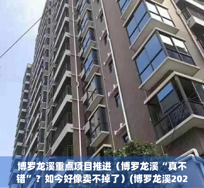 博罗龙溪重点项目推进（博罗龙溪“真不错”？如今好像卖不掉了）(博罗龙溪2020谁知政府规划图)