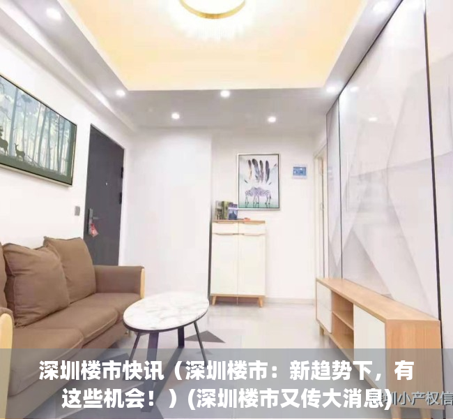 深圳楼市快讯（深圳楼市：新趋势下，有这些机会！）(深圳楼市又传大消息)