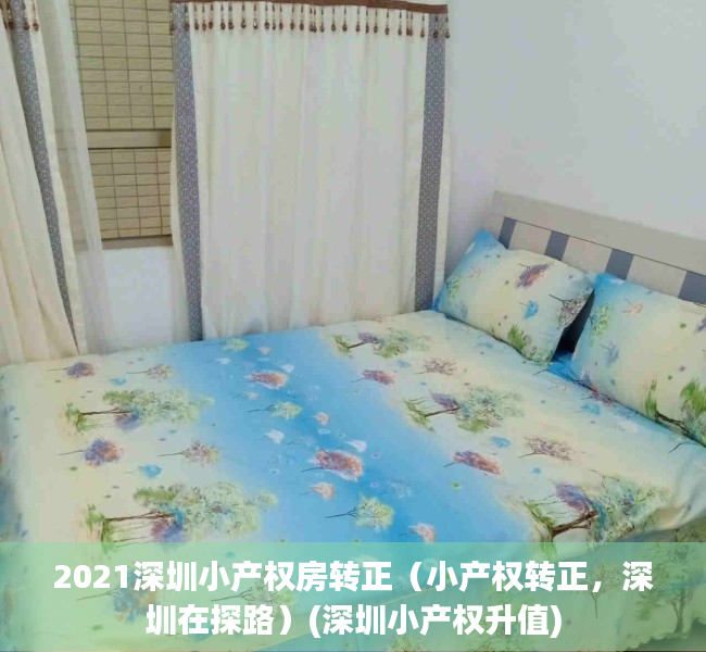 2021深圳小产权房转正（小产权转正，深圳在探路）(深圳小产权升值)