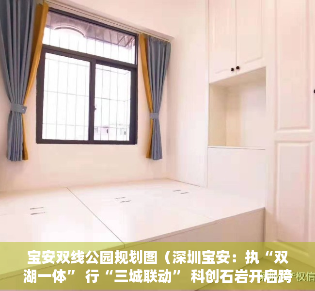 宝安双线公园规划图（深圳宝安：执“双湖一体” 行“三城联动” 科创石岩开启跨越发展元年）