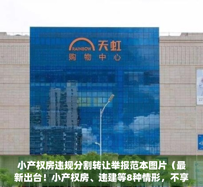 小产权房违规分割转让举报范本图片（最新出台！小产权房、违建等8种情形，不享受济南租赁新政奖补）