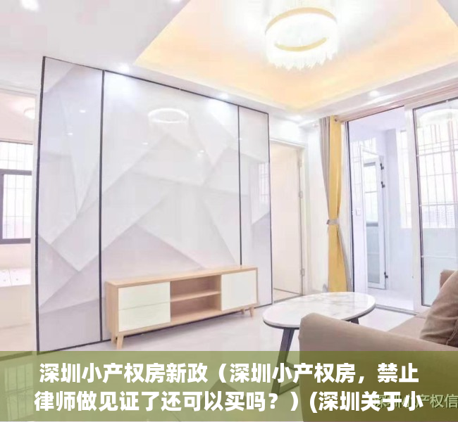 深圳小产权房新政（深圳小产权房，禁止律师做见证了还可以买吗？）(深圳关于小产权房的最新政策法规)