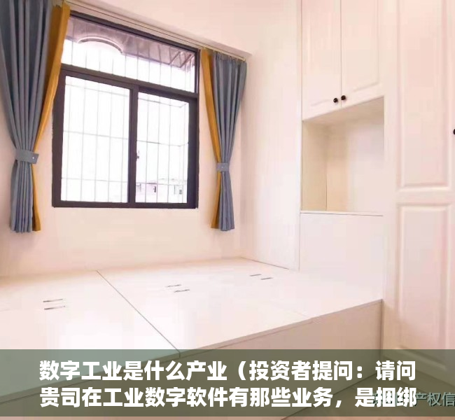 数字工业是什么产业（投资者提问：请问贵司在工业数字软件有那些业务，是捆绑销售还是分开？是一次性）