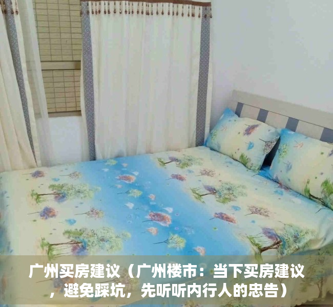 广州买房建议（广州楼市：当下买房建议，避免踩坑，先听听内行人的忠告）