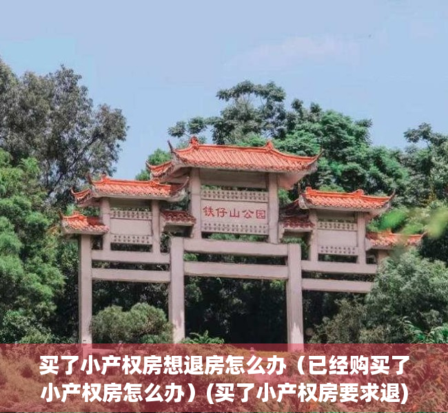 买了小产权房想退房怎么办（已经购买了小产权房怎么办）(买了小产权房要求退)