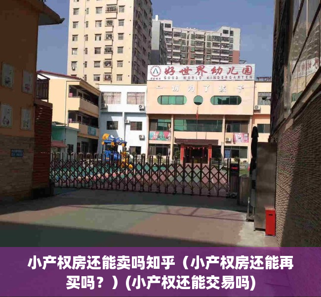 小产权房还能卖吗知乎（小产权房还能再买吗？）(小产权还能交易吗)