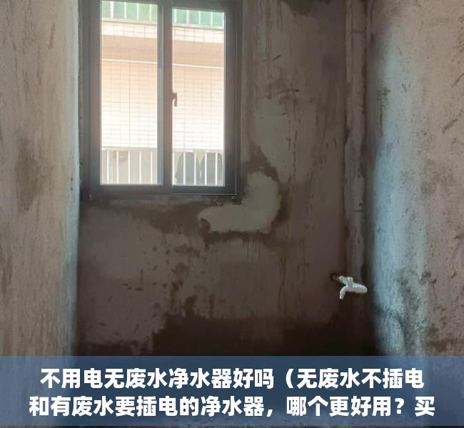 不用电无废水净水器好吗（无废水不插电和有废水要插电的净水器，哪个更好用？买前要看清楚）