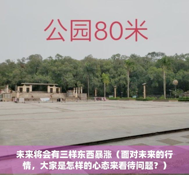 未来将会有三样东西暴涨（面对未来的行情，大家是怎样的心态来看待问题？）