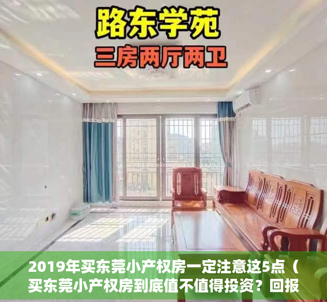 2019年买东莞小产权房一定注意这5点（买东莞小产权房到底值不值得投资？回报率如何？）