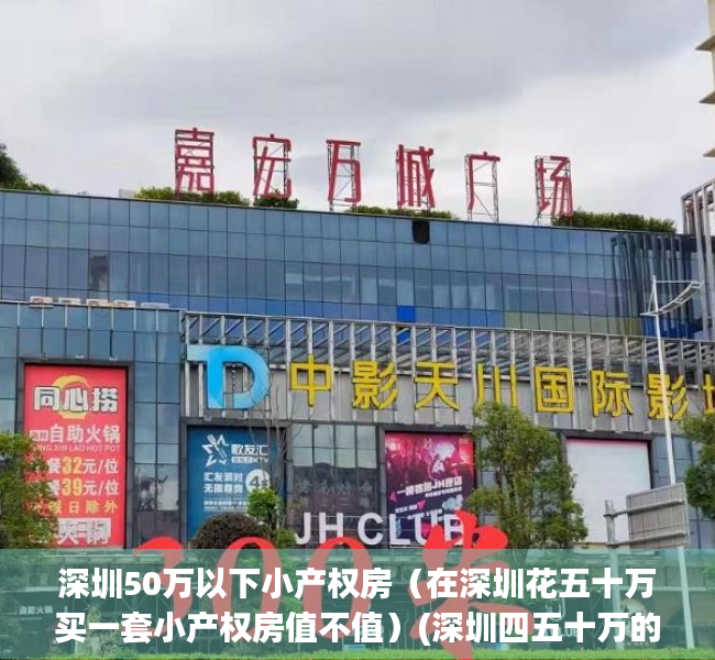 深圳50万以下小产权房（在深圳花五十万买一套小产权房值不值）(深圳四五十万的房子)