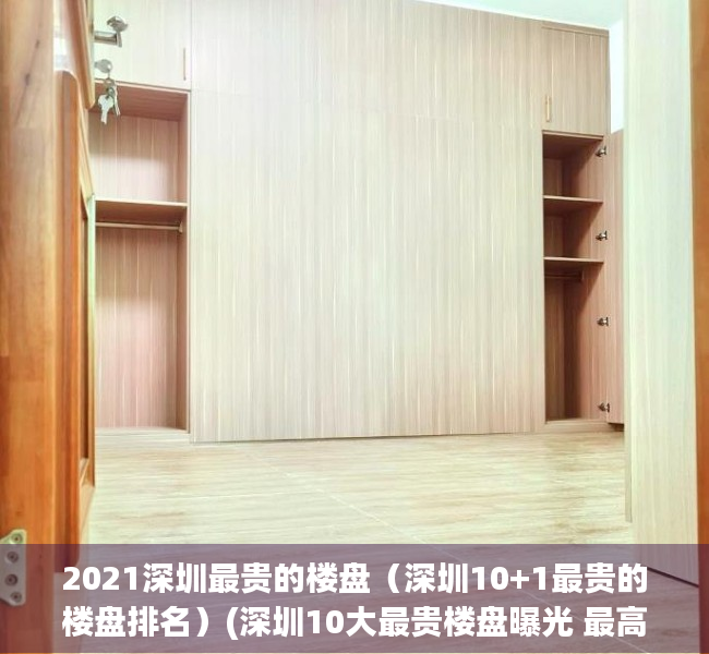 2021深圳最贵的楼盘（深圳10+1最贵的楼盘排名）(深圳10大最贵楼盘曝光 最高飙)