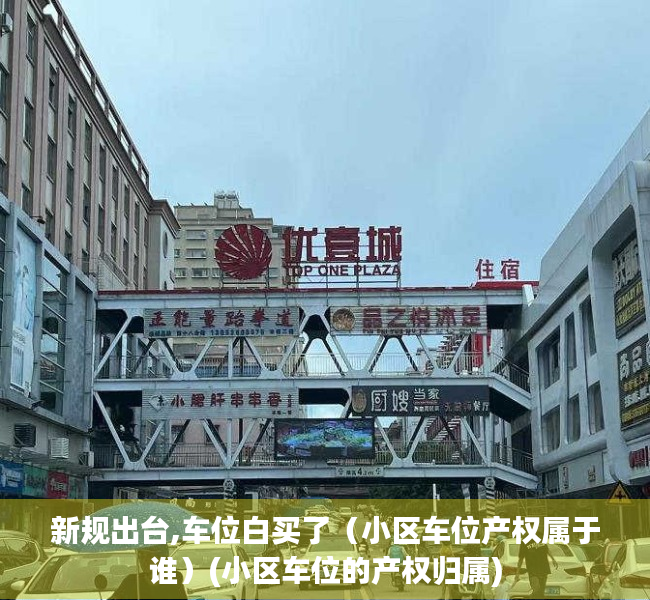 新规出台,车位白买了（小区车位产权属于谁）(小区车位的产权归属)